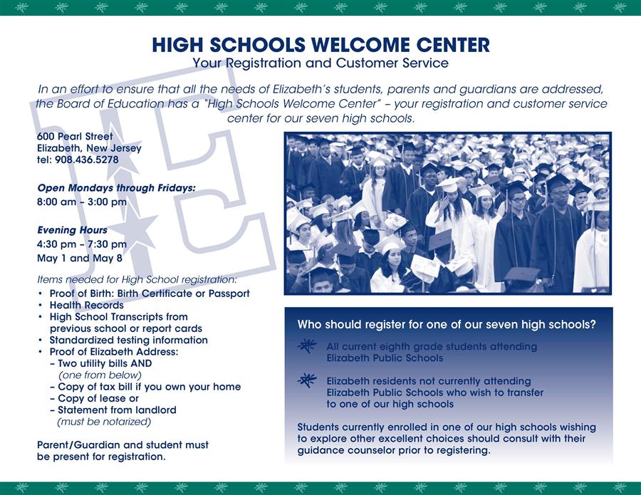 Welcome Center High School Welcome Center High School