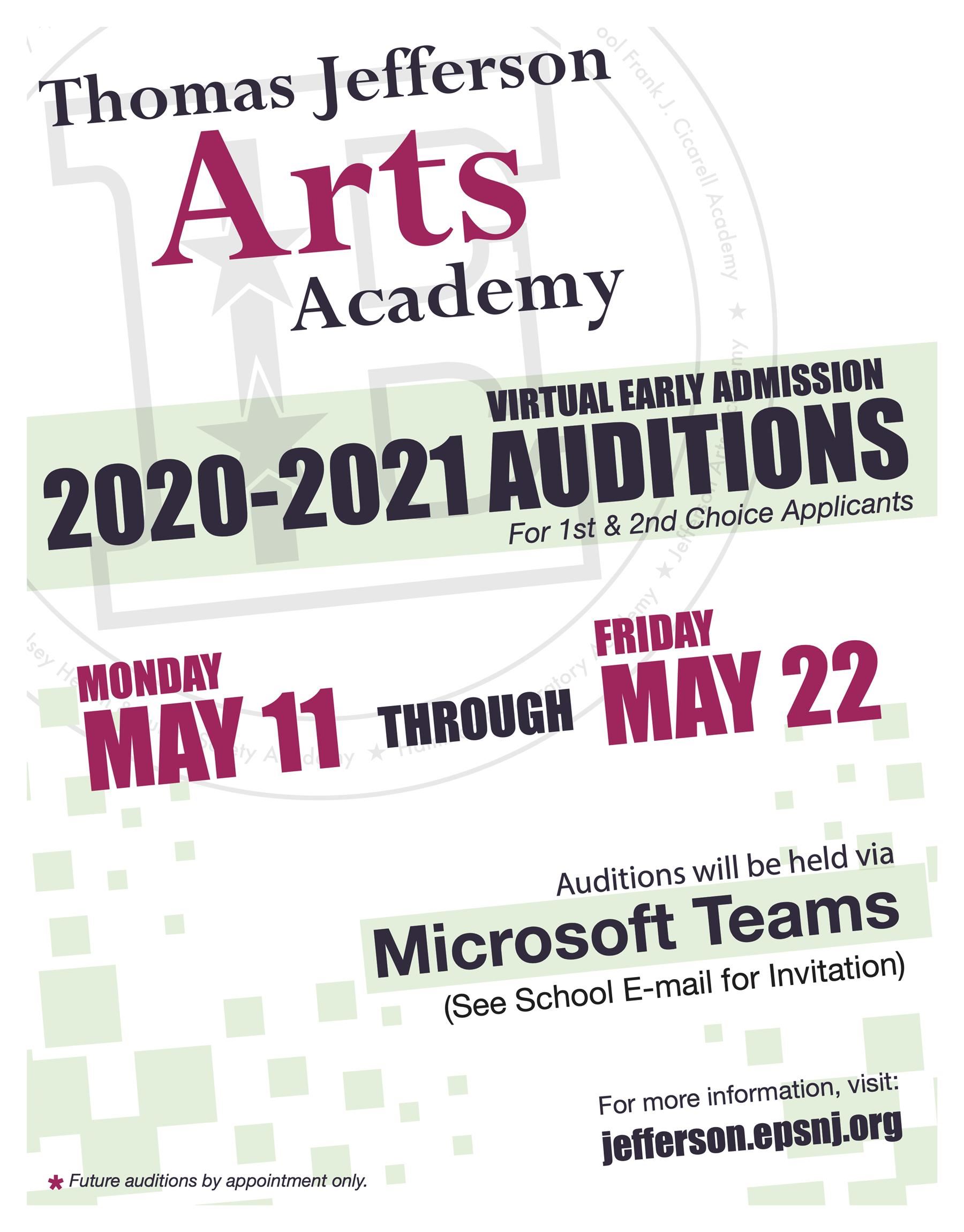 Auditions 2020 Auditions 2020
