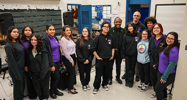  Board President Stanley J. Neron Visits Thomas Jefferson Arts Academy