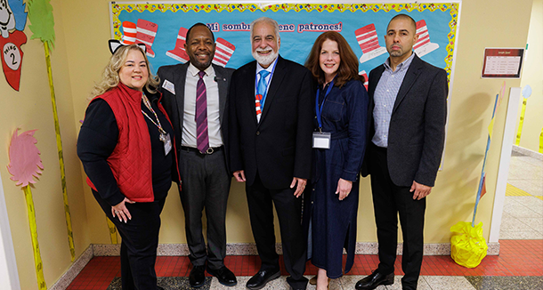  President Stanley Neron visited Dr. Martin Luther King Jr. School No. 52