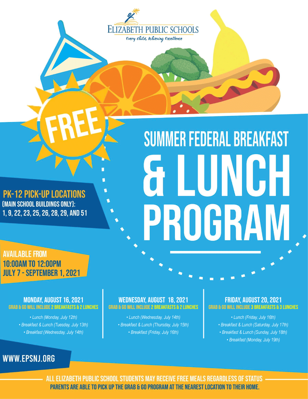 Breakfast and Lunch Program Locations / Breakfast and Lunch Program