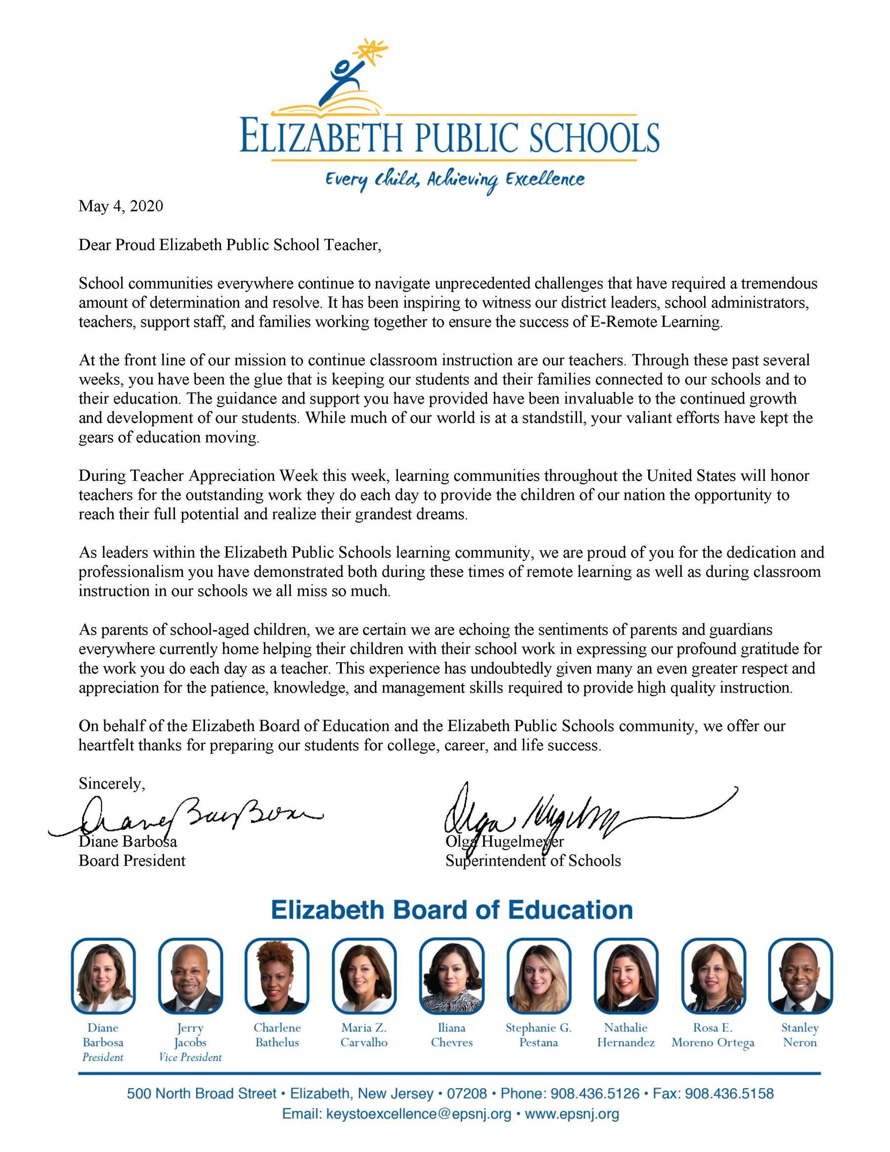 EPS Celebrates Teacher Appreciation Week! 
