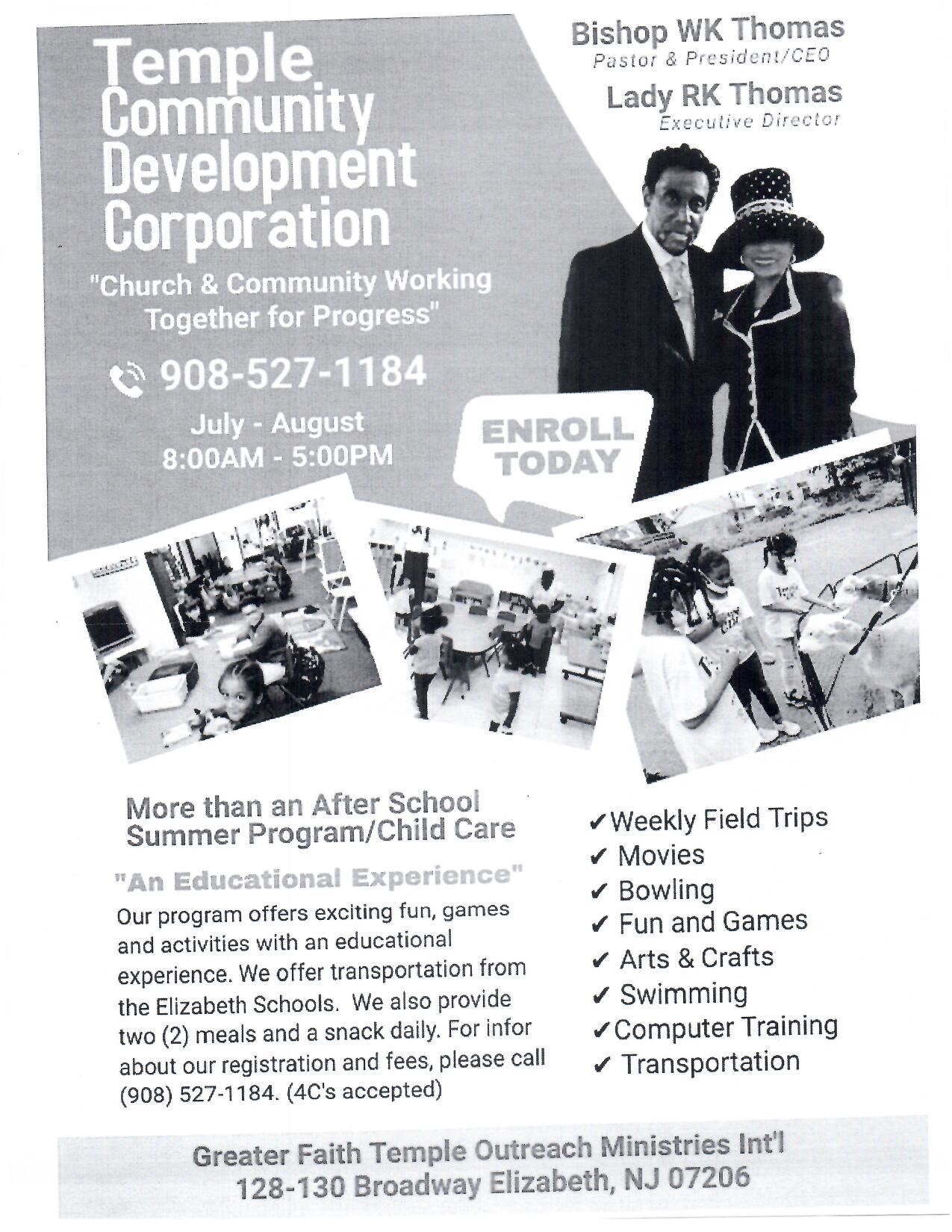 Temple Community Development Corporation Flyer