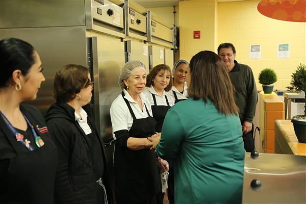 Board President Iliana Chevres Visits School No. 27