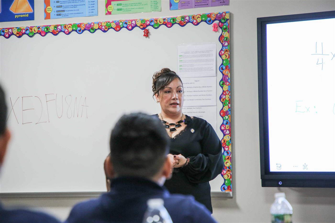 Board President Iliana Chevres Visits School No. 03 Annex