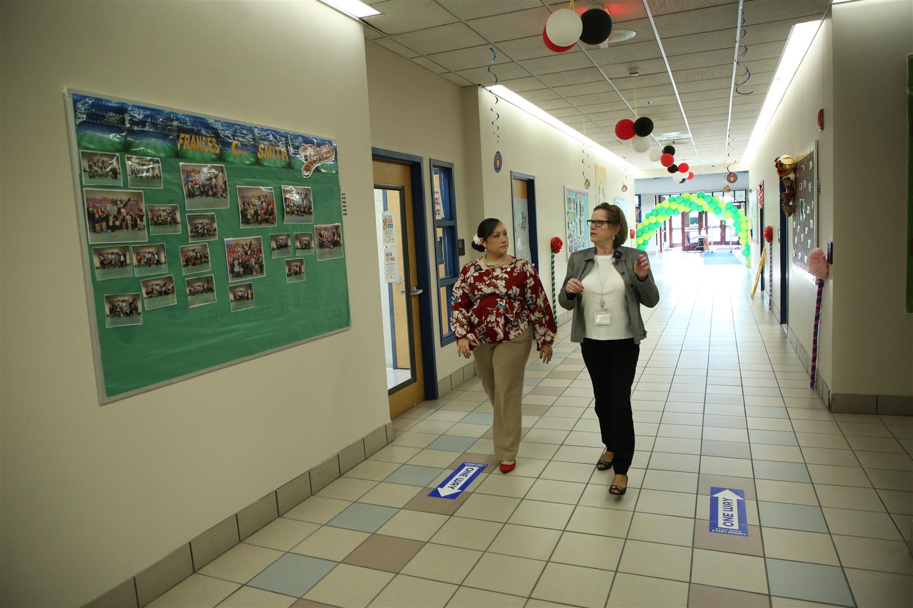 Board of Education President Iliana Chevres Visits Frances C. Smith School No.50