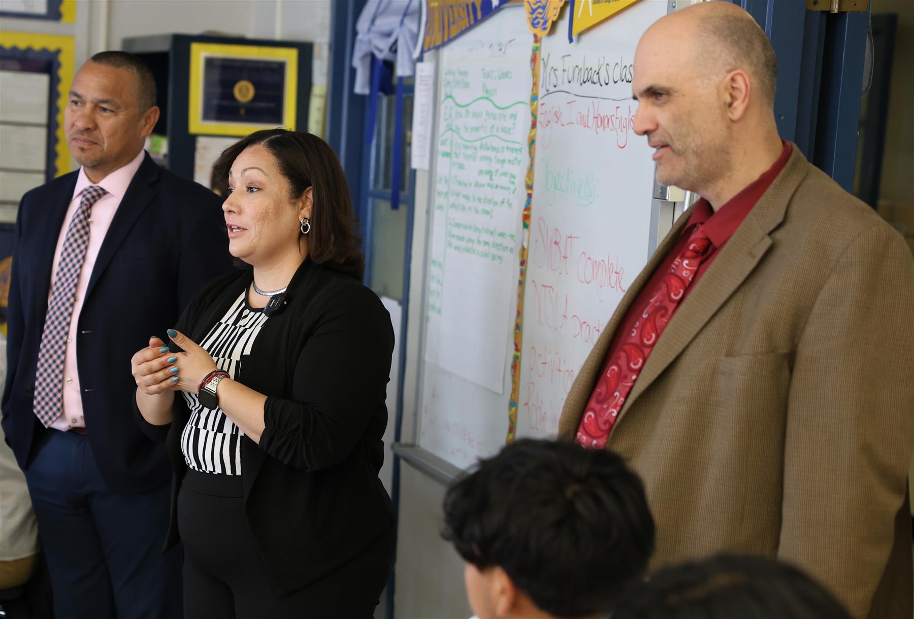 Board President Iliana Chevres Visits Hamilton Annex